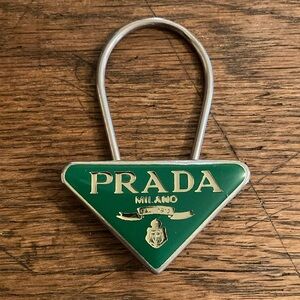 Prada Milano Triangle Bag Charm/Keychain Vintage Like New!